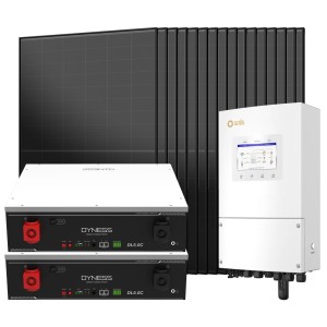 Kit fotovoltaico 6kW 7200W Monofase On Grid Inverter Solis con Backup + Batteria Dyness 10.24kWh