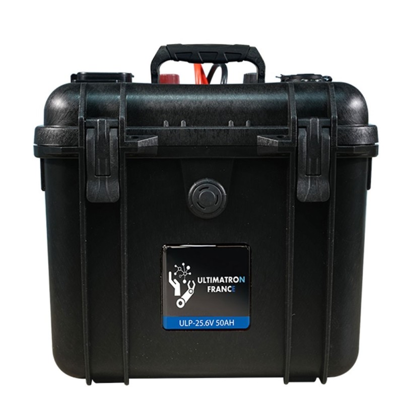 Ultimatron LiFePO4 ULP-24-50 25.6V 50Ah Waterproof BMS Portable Lithium Battery ULULP2450