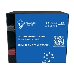 Ultimatron LiFePO4 12V 620Ah ULM-12-620 METAL Lithium Battery BMS Smart Bluetooth 7936Wh