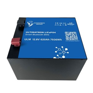 Ultimatron LiFePO4 12V 620Ah ULM-12-620 METAL 12.8V Batteria al Litio BMS Smart Bluetooth 7936Wh