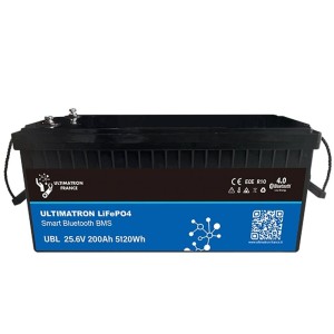 Ultimatron LiFePO4 24V 200Ah UBL-24-200 Batteria al Litio BMS Smart Bluetooth 5.12kWh