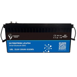 Ultimatron UBL-24-200 25.6V 200Ah LiFePO4 Lithium Battery BMS Smart Bluetooth