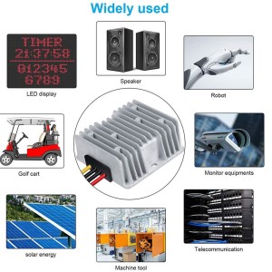 Topsolar Riduttore di Tensione da 24V a 12V 10A 120W IP68