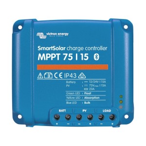 Victron SmartSolar MPPT 75/15 12/24V 15A Charge Controller with Bluetooth