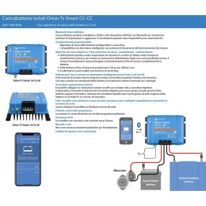 Caricabatterie Orion-Tr Smart 12V 30A Isolato Victron Energy con Bluetooth