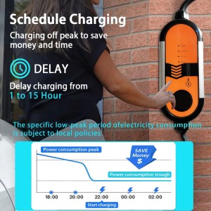 Caricabatterie auto elettrica 3,5kW spina CE 16A Cavo 5m Presa tipo 2 EU