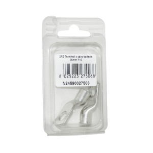 Kit 2 Terminali Cavo Batteria 35mmq Foro 10mm