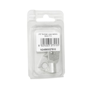 Kit 2 Terminali Cavo Batteria 50mmq Foro 10mm
