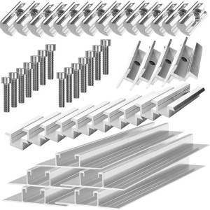 Mounting kit 6 solar panels with h35mm frame for pitched roof