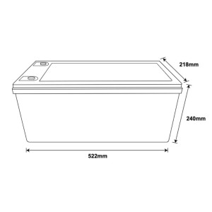 Ultimatron LiFePO4 12V 300Ah UBL-12-300-PRO 12.8V Batteria al Litio BMS Smart Bluetooth 3840Wh