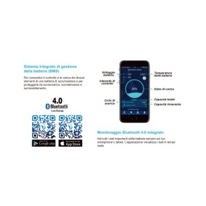 Ultimatron LiFePO4 36V 100Ah UBL-36-100 Batteria al Litio Smart BMS Bluetooth