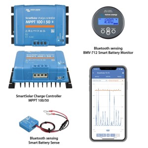 Victron SmartSolar MPPT 100/50 12/24V 50A Charge Controller with Bluetooth