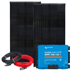 Kit Camper 12V 480W con Regolatore SmartSolar MPPT 50A + Kit Cavi