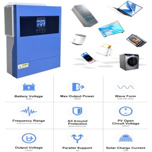 Kit Off Grid Baita Casa 24V 1800W PLUS con Inverter 4kVA Batteria LiFePO4 5.12kWh