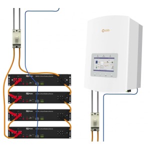 Solis 6kW batteria Dyness 9.6kWh ON-GRID CEI-021 Sistema di accumulo monofase kit fotovoltaico