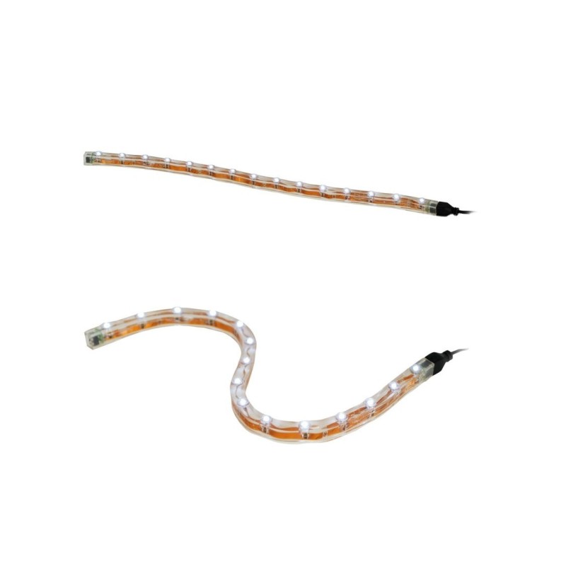 Strip di ambientazione 12 LED bianchi 12V 2,8W 30cm