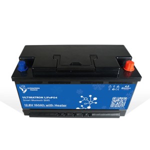 Ultimatron LiFePO4 12V 150Ah ULS-12-150H Batteria al Litio BMS Smart Bluetooth Camper con riscaldatore