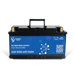 Ultimatron LiFePO4 12V 150Ah ULS-12-150H Batteria al Litio BMS Smart Bluetooth Camper con riscaldatore