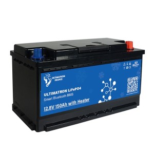 Ultimatron LiFePO4 12V 150Ah ULS-12-150H Batteria al Litio BMS Smart Bluetooth Camper con riscaldatore
