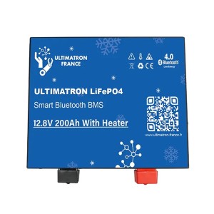 Ultimatron LiFePO4 12V 200Ah ULM-12-200H Batteria al Litio BMS Smart Bluetooth Camper (iva 10)