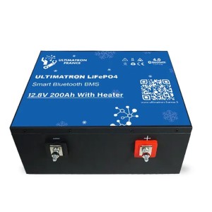 Ultimatron LiFePO4 12V 200Ah ULM-12-200H Batteria al Litio BMS Smart Bluetooth Camper (iva 10)