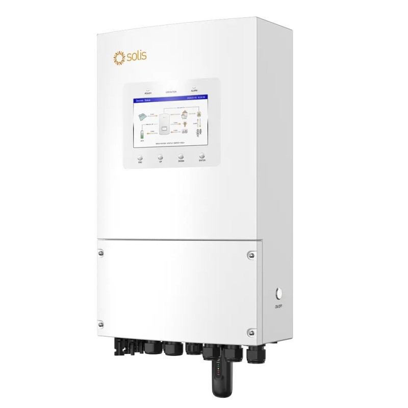 Solis S6-EH1P6K-L-PLUS Inverter Ibrido monofase 6kW 12kW 2Mppt Backup