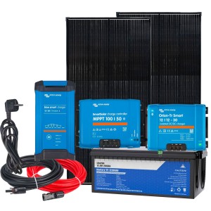 Kit Fotovoltaico N1 per alimentare Camper Barca 12V 480W All-in-One