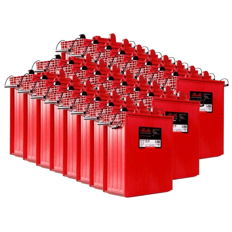 Rolls S2 L16-SC 48V 89.71kWh Battery Bank C100 4000 Series