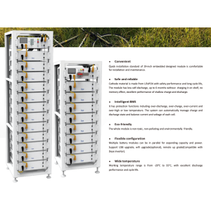 Deye BOS-G Batteria 20kW - 4x5.12kW + HVB750V/100A + rack 13