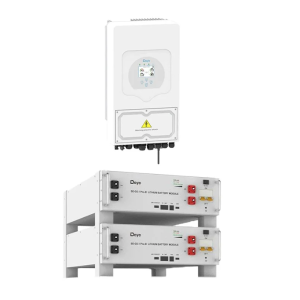 Sistema di accumulo DEYE 10.24 kWh con inverter 6kW e batterie al litio