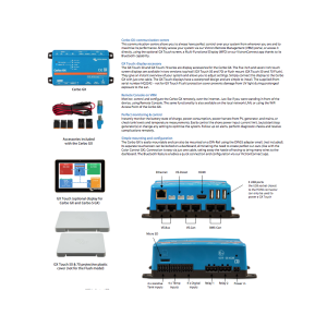 Victron gx Touch 50 Display panel for Cerbo gx mpn:BPP900455050