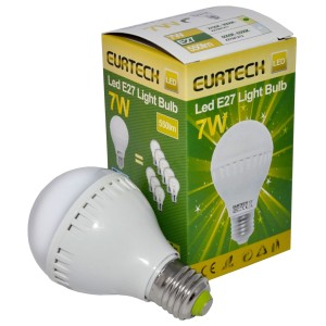 Lampadina LED 7W 180° E27 2700K-3000K 550Lm Min 10Pz