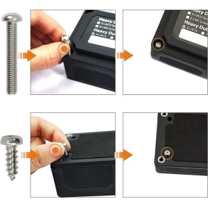BusBar Box 4xM8 Scatola di distribuzione collegamento cavi 48V max 200A Nero