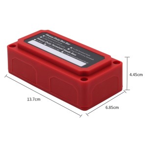 BusBar Box Rot 4xM8 Scatola di distribuzione collegamento cavi 48V max 200A Rosso