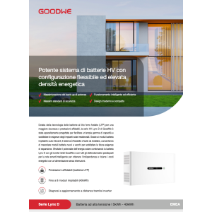 GoodWe Batteria GW-LXD5.0-10-A8 Kit 40kWh IP66 + Base Pavimento + Cavi - high-voltage battery
