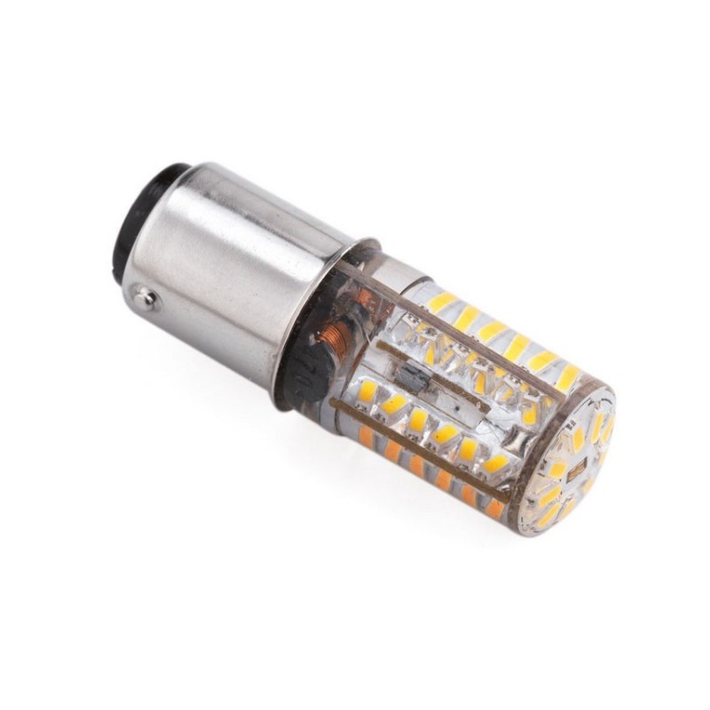 Lampadina 48 LED BAY15D 12/24V 2,5W 6000k Ø13x40L 200Lm