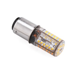 Lampadina 48 LED BA15D 12/24V 2,5W 3000k Ø13x40L 200Lm