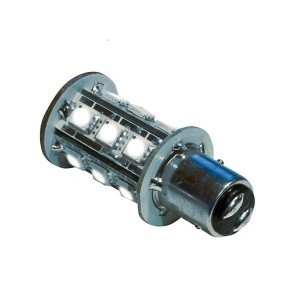 Lampadina LED BAY15D 8-30V 2.4W 180Lm 3000K Bianca Calda