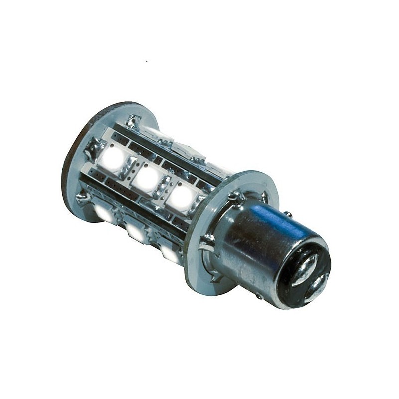Lampadina LED BAY15D 8-30V 2.4W 180Lm 3000K Bianca Calda