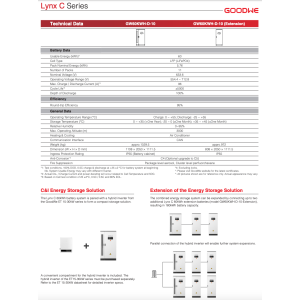 GoodWe Lynx LX C Battery cabinet 60kWh BCT0600-01-00P 633.6 V - Inverter not included