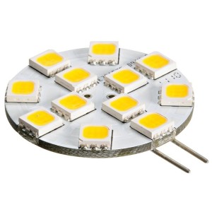 Lampadina LED 8-30V 2W G4 140lm Bianca Calda 3000K Side