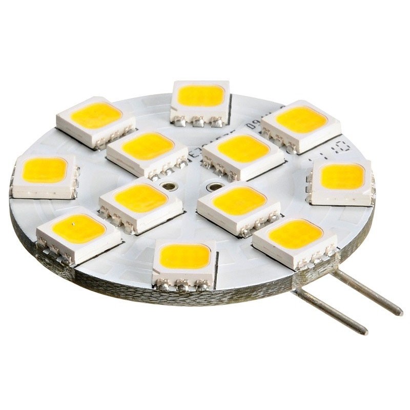 Lampadina LED 8-30V 2W G4 140lm Bianca Calda 3000K Side