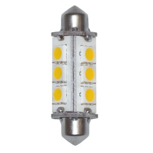 Lampadina a 12LED 10-15V 3W 3000K Bianca Calda 12SMD-5050