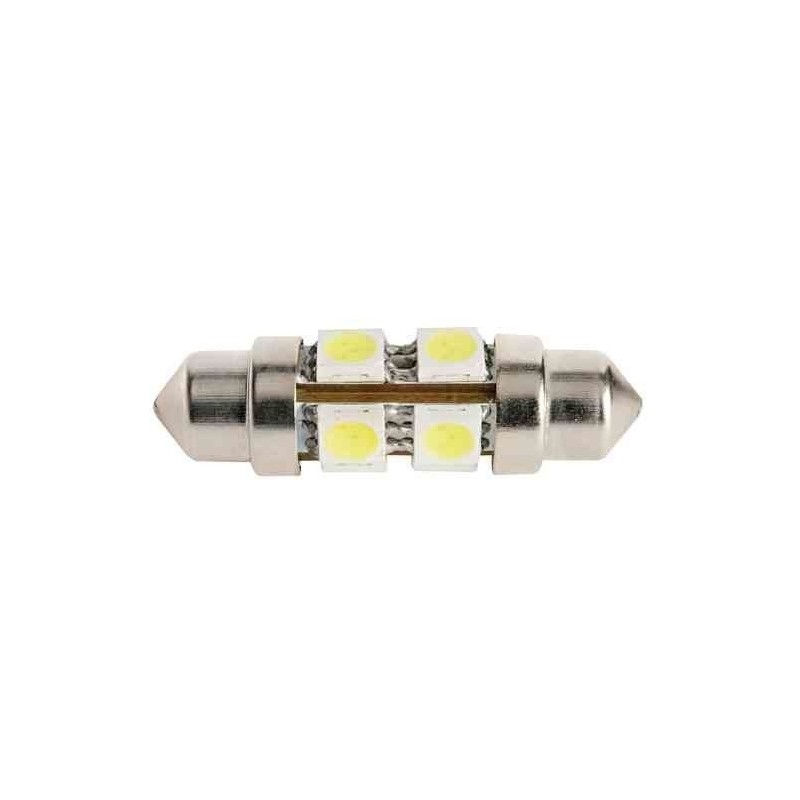 Lampadina a siluro a LED 12V 1,7W 8 LED L.36mm