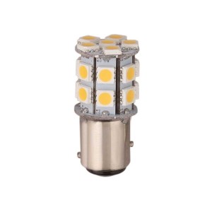 Lampadina LED BAY15D 12/24V 2,6W 280Lm 3200K Bianca Calda