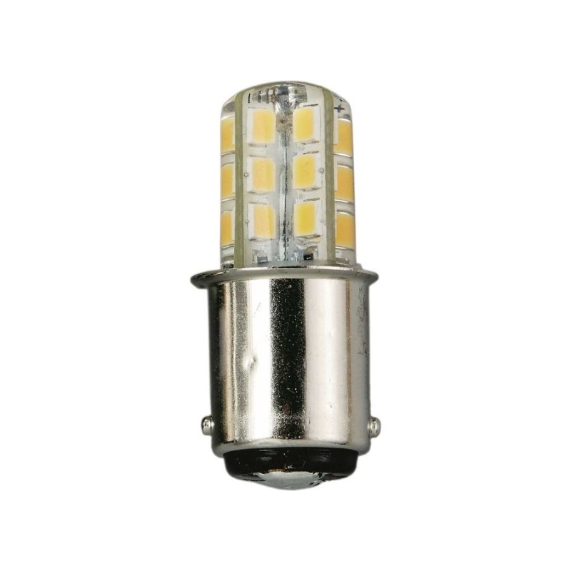 Lampadina LED BA15D 12/24V 2W 120Lm 3000K Bianca Calda