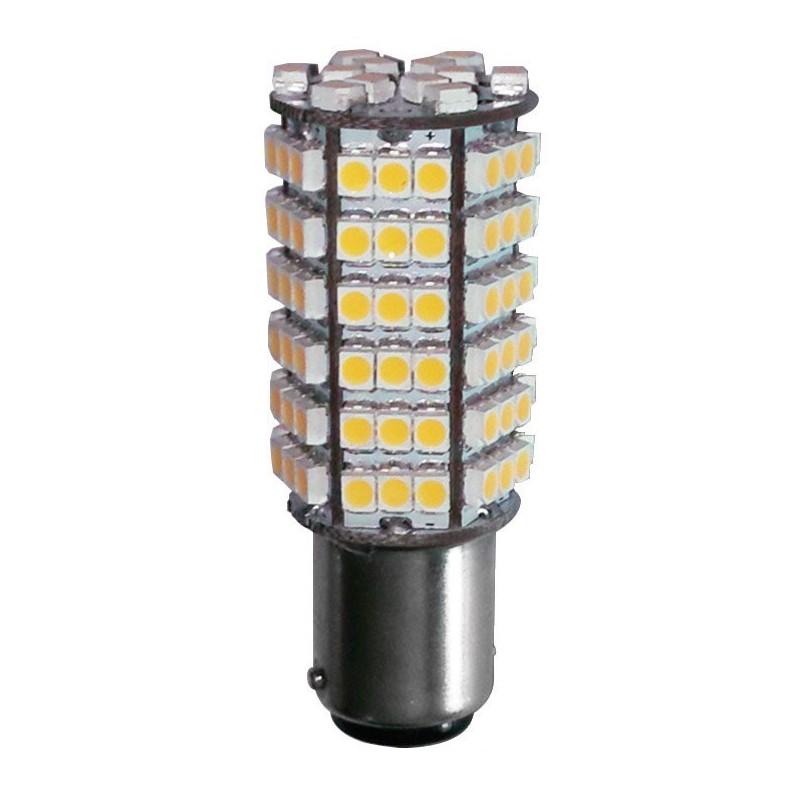 Lampadina BA15D LED 12/24V 4W 400Lm 2700K Bianca Calda