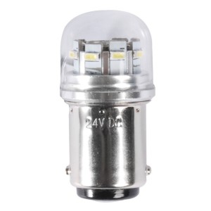 Lampadina BA15D a LED 12/24V 1,2W 100Lm 3000K Bianco Caldo