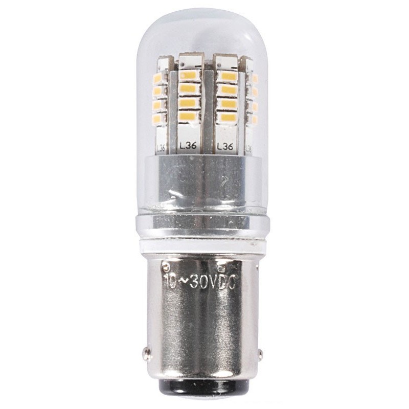 Lampadina BA15D a LED 12/24V 2,5W 240Lm 3000K Bianco Caldo