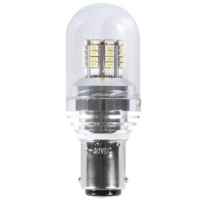 Lampadina BA15D a LED 12/24V 3W 280Lm 3000K Bianco Caldo
